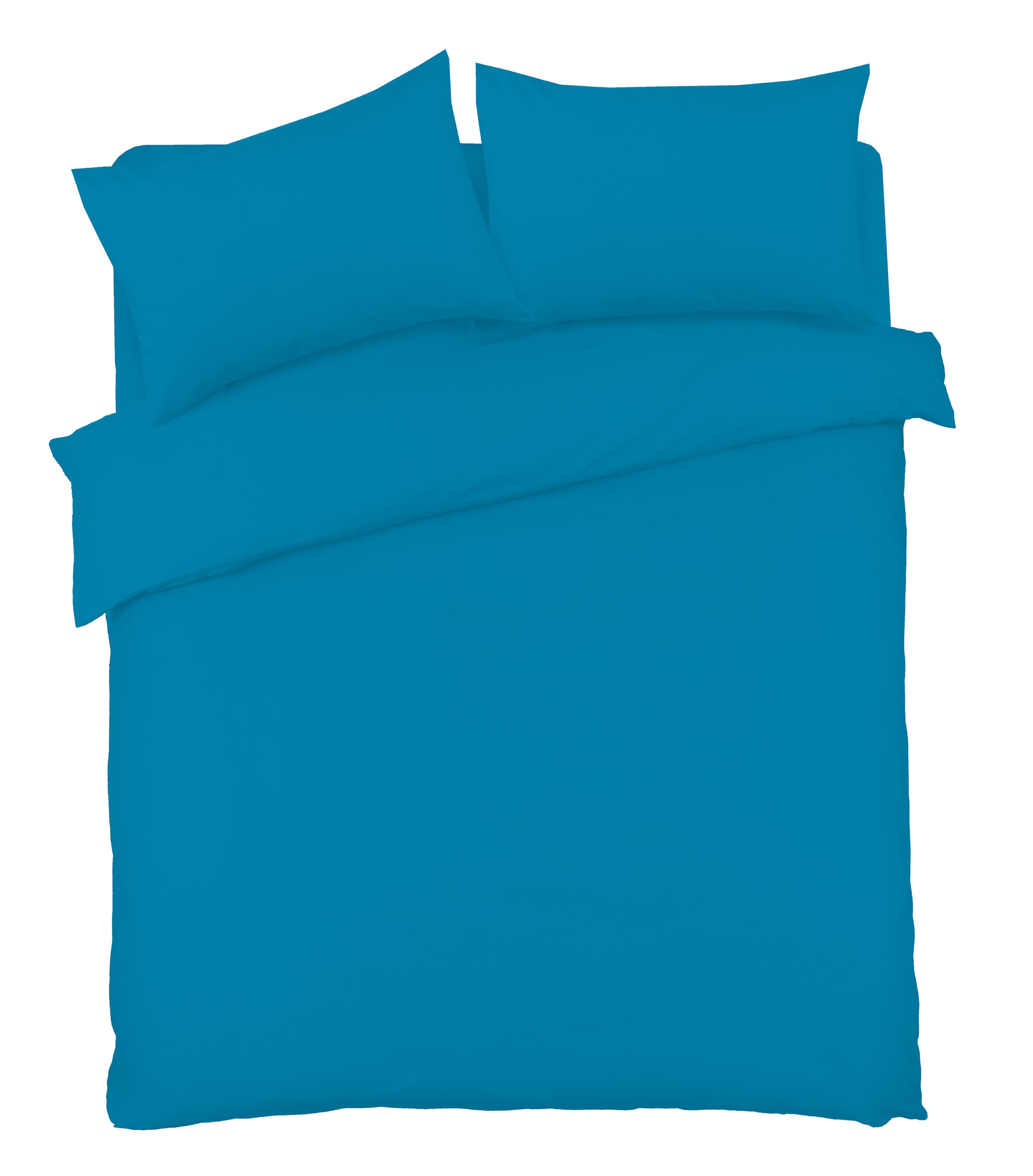 Basics Luxury Cotton-Rich Duvet Set Soft and Durable Bedding Available in Single Double King Super King Sizes Elegant Color Options