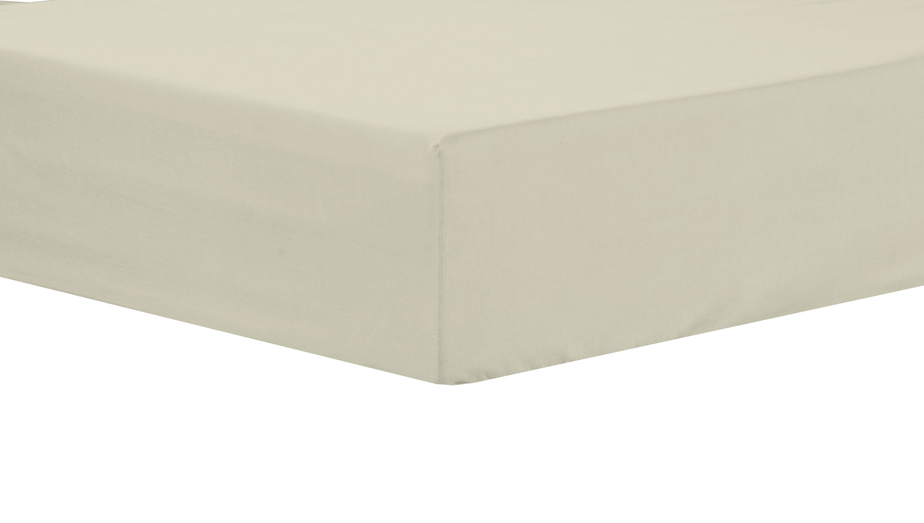 Basics Super Soft Durable Fitted Sheet High-Quality Indus Valley Cotton Linen Elasticated for Perfect Fit Multiple Sizes and Colours OEKO-TEX Certified Bedding