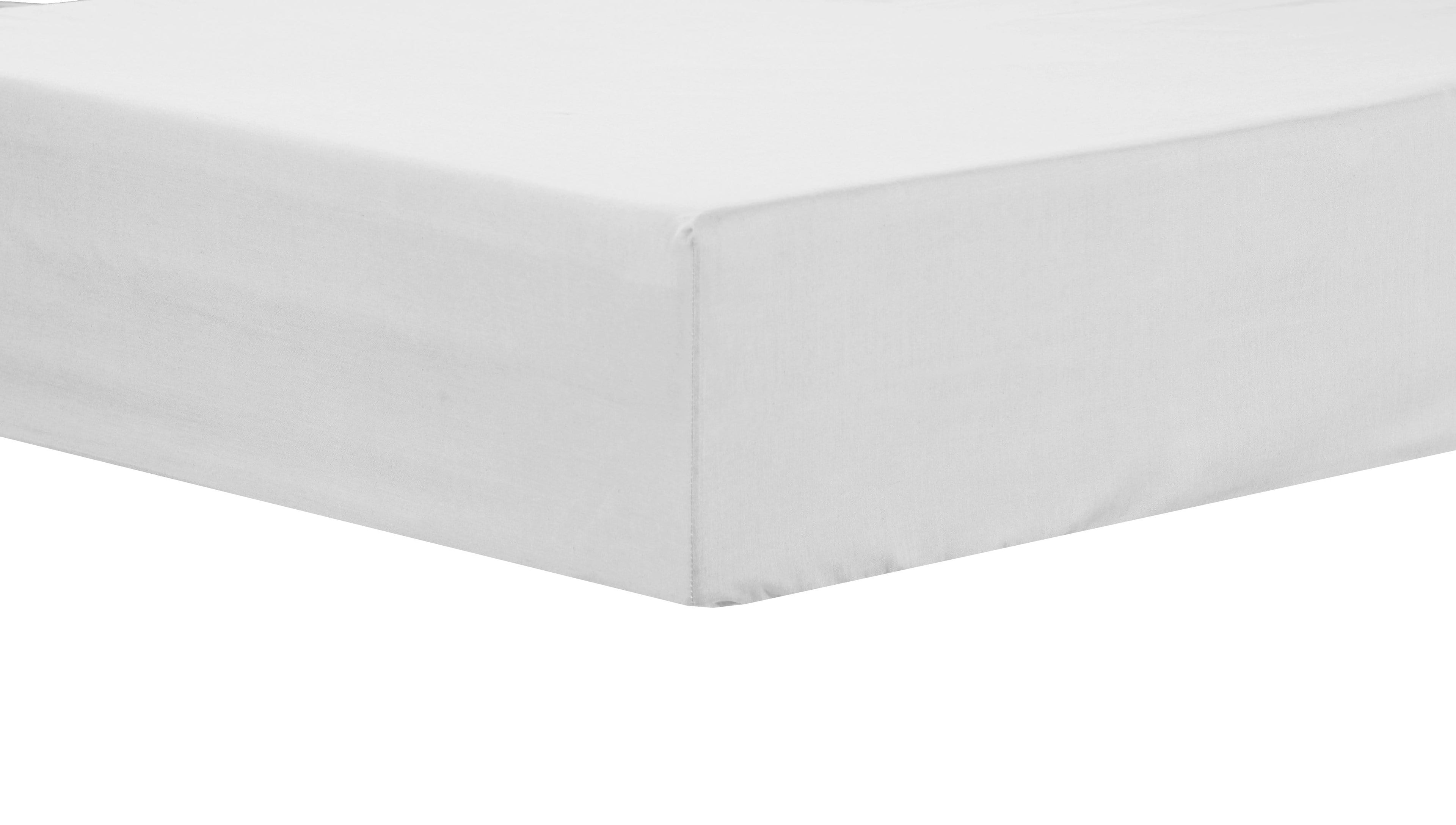 Basics Super Soft Durable Fitted Sheet High-Quality Indus Valley Cotton Linen Elasticated for Perfect Fit Multiple Sizes and Colours OEKO-TEX Certified Bedding