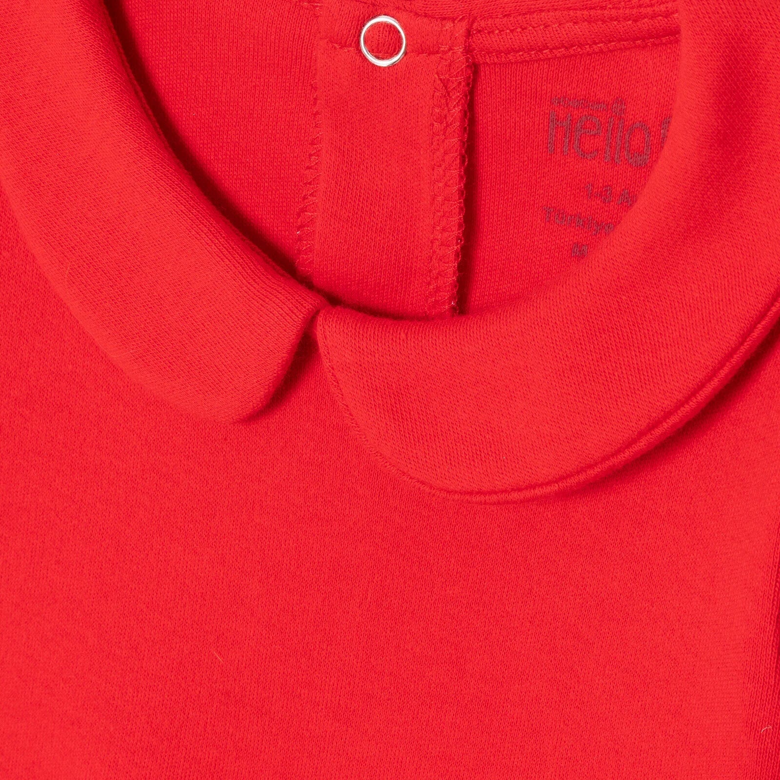 HelloBaby My First Christmas Newborn Girl Footed Jumpsuit - Red