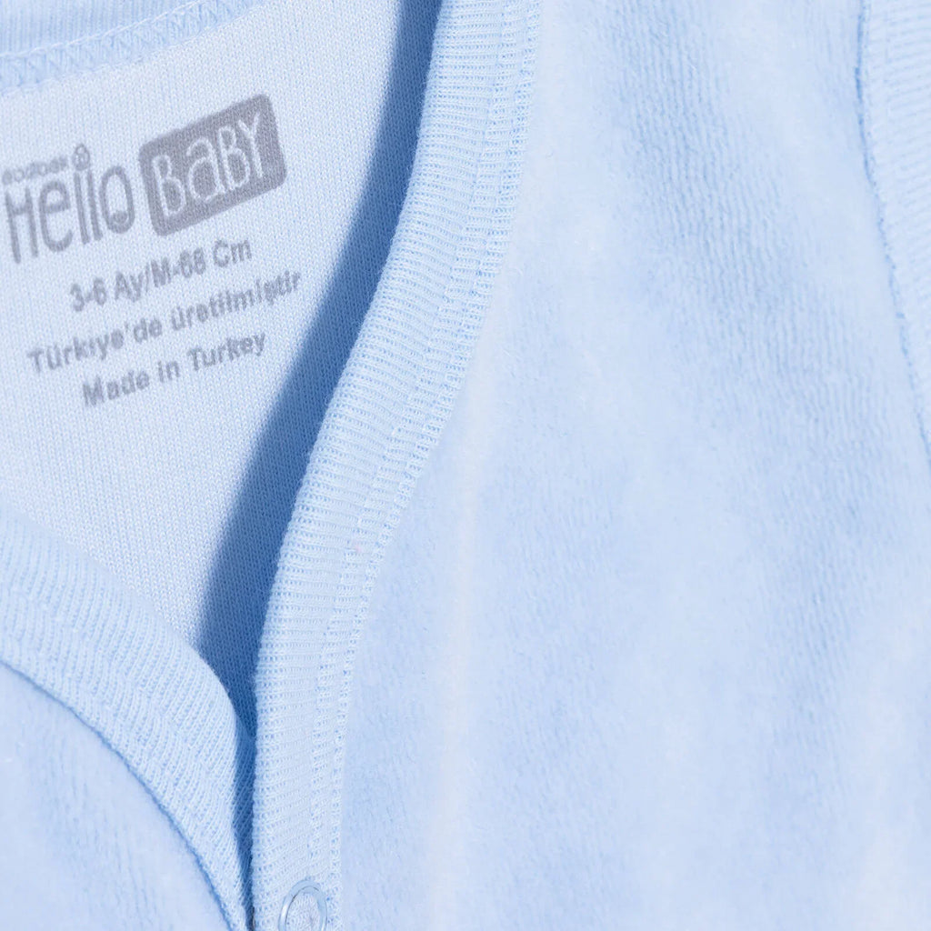 HelloBaby Newborn Vest - Light Blue