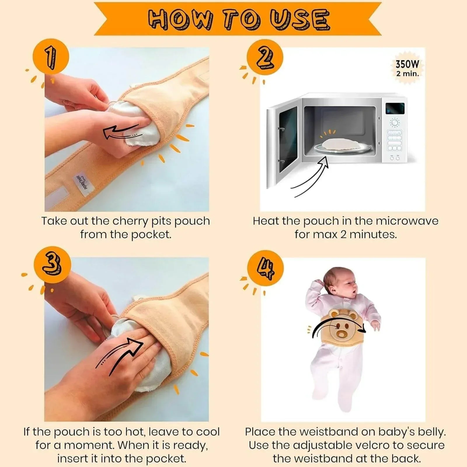 Belly Band for Relieving Gas Pains of the Baby - Bobobiy