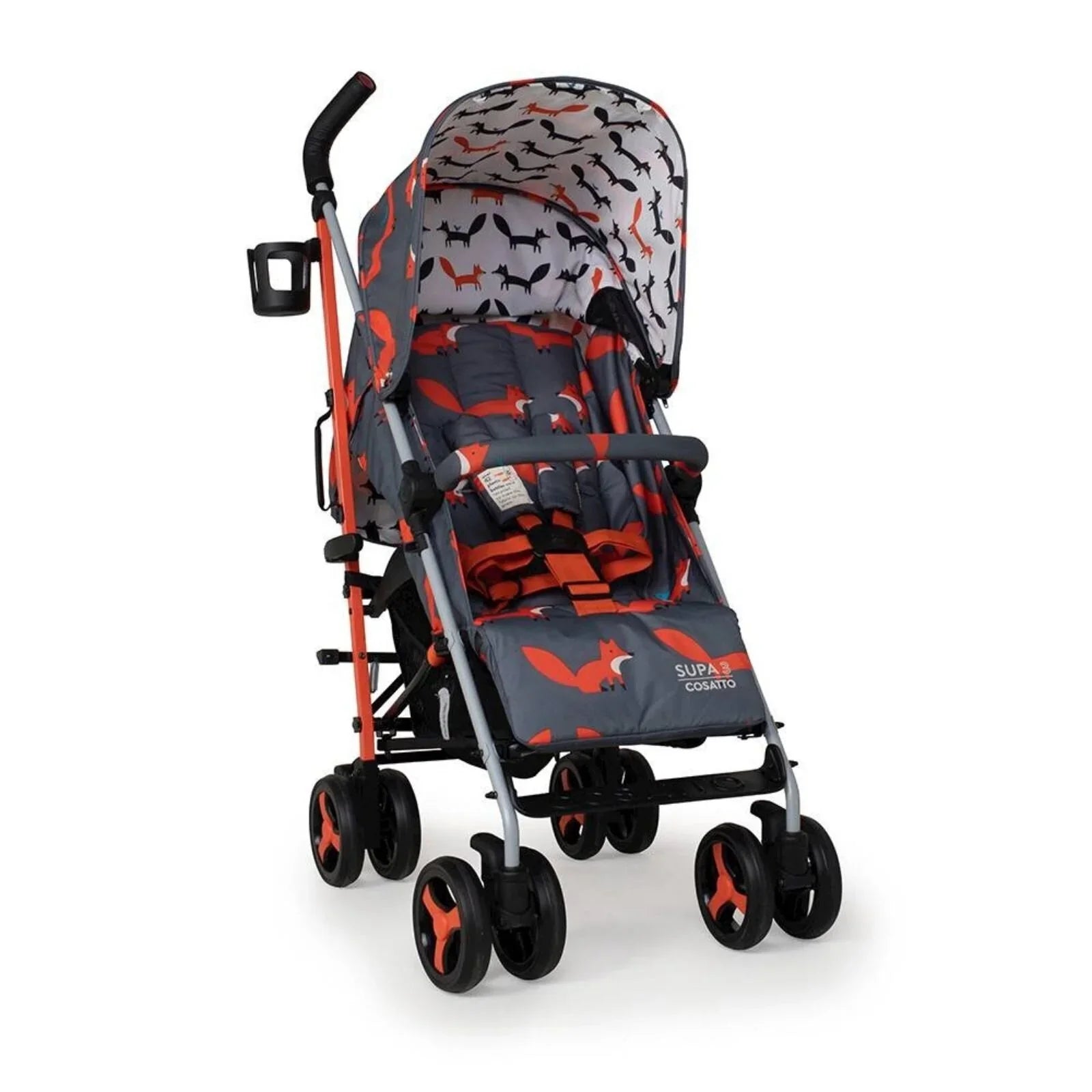 Cosatto Supa 3 Stroller - Charcoal Mister Fox