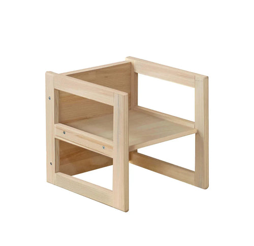 Montessori Wooden Convertable Table & Chair 36,1 cm (W) x 33,7 cm (H) x 36,6 cm (L) - Bobobiy