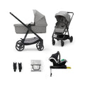 Kinderkraft Newly Mink Pro 4-in-1 Travel System - Moonlight Grey - Bobobiy