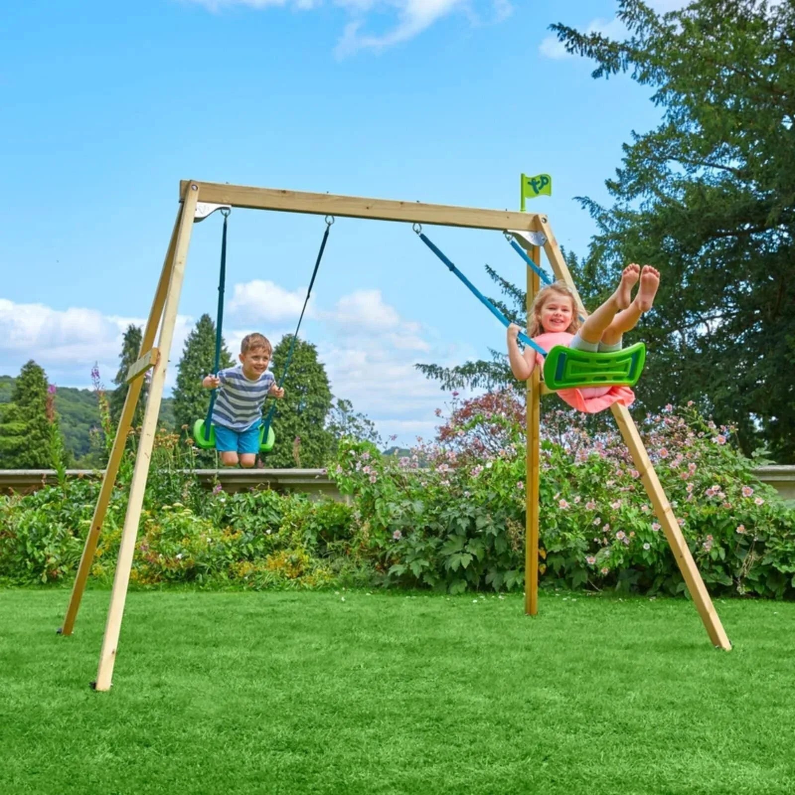 TP Forest Wooden Double Swing