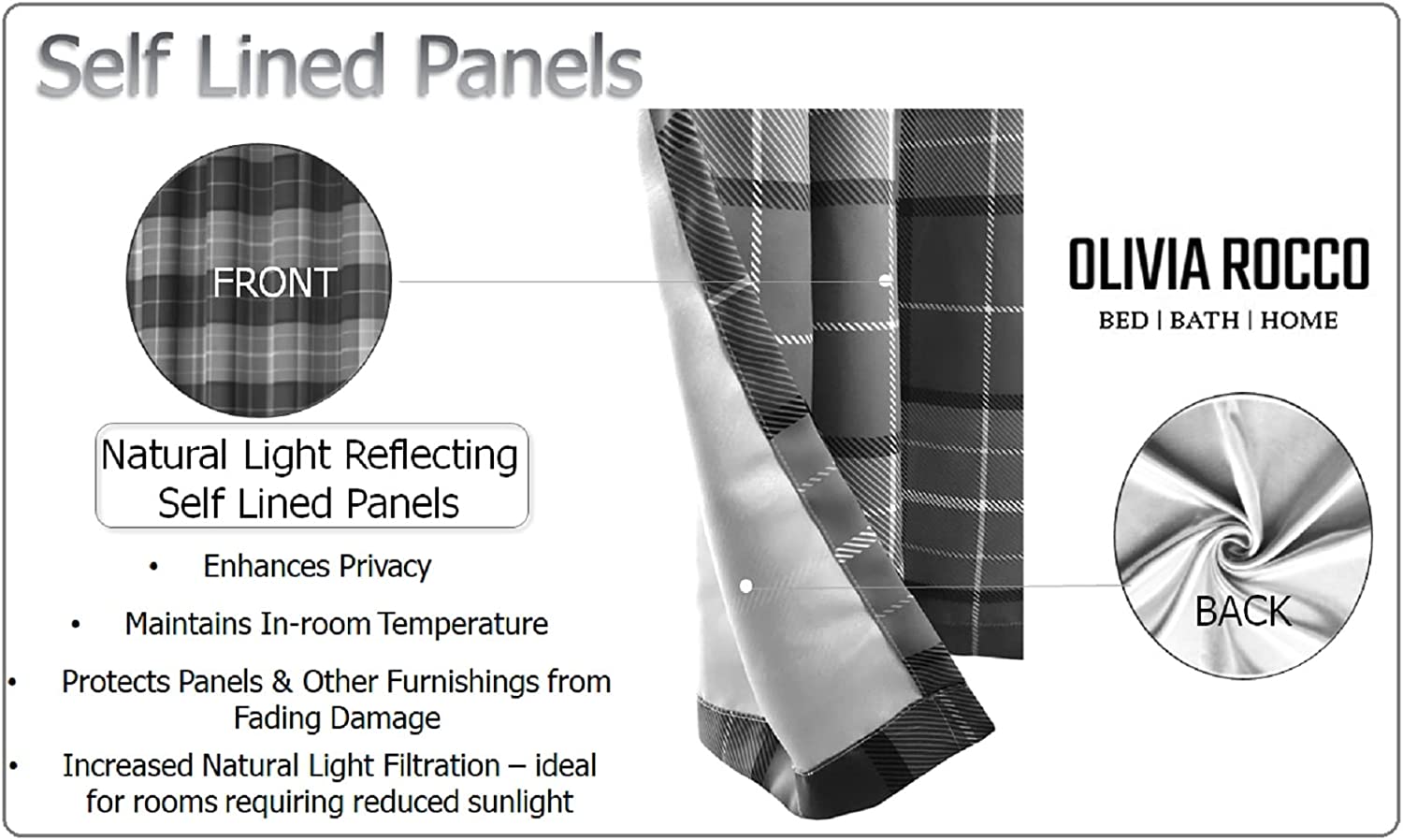 Blackout Thermal Curtains with Check and Marble Design Energy Saving Light Blocking Panels Multiple Sizes and Colours