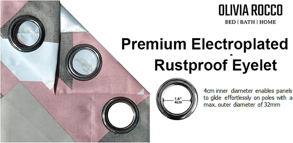 Blackout Thermal Curtains with Check and Marble Design Energy Saving Light Blocking Panels Multiple Sizes and Colours