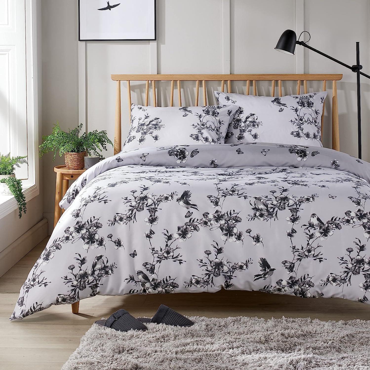 blossom-grey-reversible-duvet-cover-set-elegant-comfortable-polyester-blend-with-button-closure-available-in-single-double-king-sizes-by-olivia-rocco-single-duvet-cover-917236034 - Bobobiy