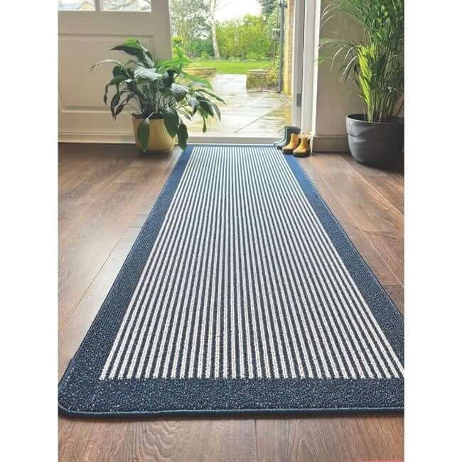 Washable Mat and Runners Stripe Design
