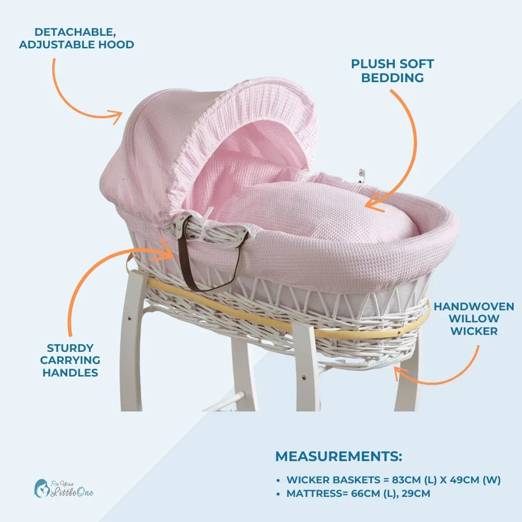 blue-waffle-white-wicker-baby-moses-basket-with-stand-307680_9438117d-536e-4cac-9630-dfaa96e4db39 - Bobobiy