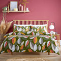 Bodenham Leaf Print Duvet Cover Bedding Set Ultra Soft Cotton Blend Fade & Shrink Resistant Includes Quilt Cover & Pillowcases Single Double & King Sizes