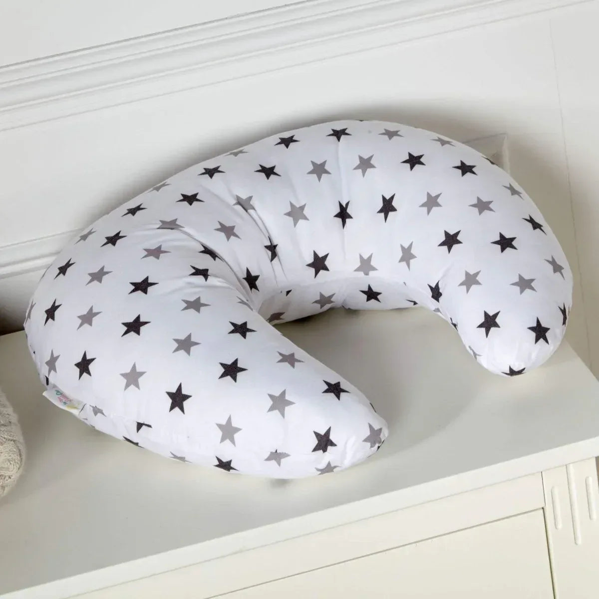breast-feeding-maternity-nursing-pillow-silver-twinkle-230359 - Bobobiy