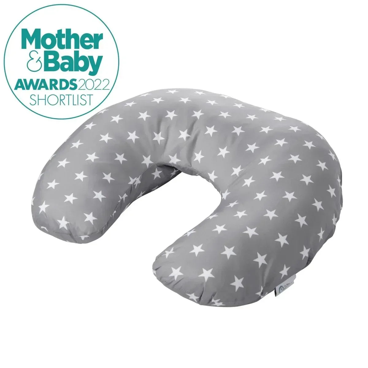 breast-feeding-nursing-pillow-grey-with-stars-cover-only-616351 - Bobobiy