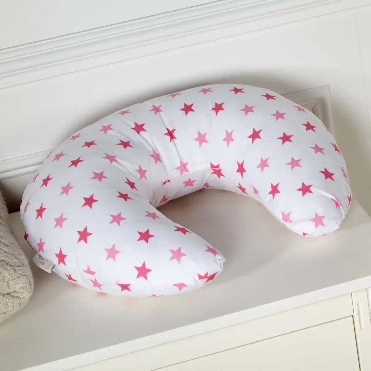 breast-feeding-nursing-pillow-little-pink-star-cover-only-322715 - Bobobiy
