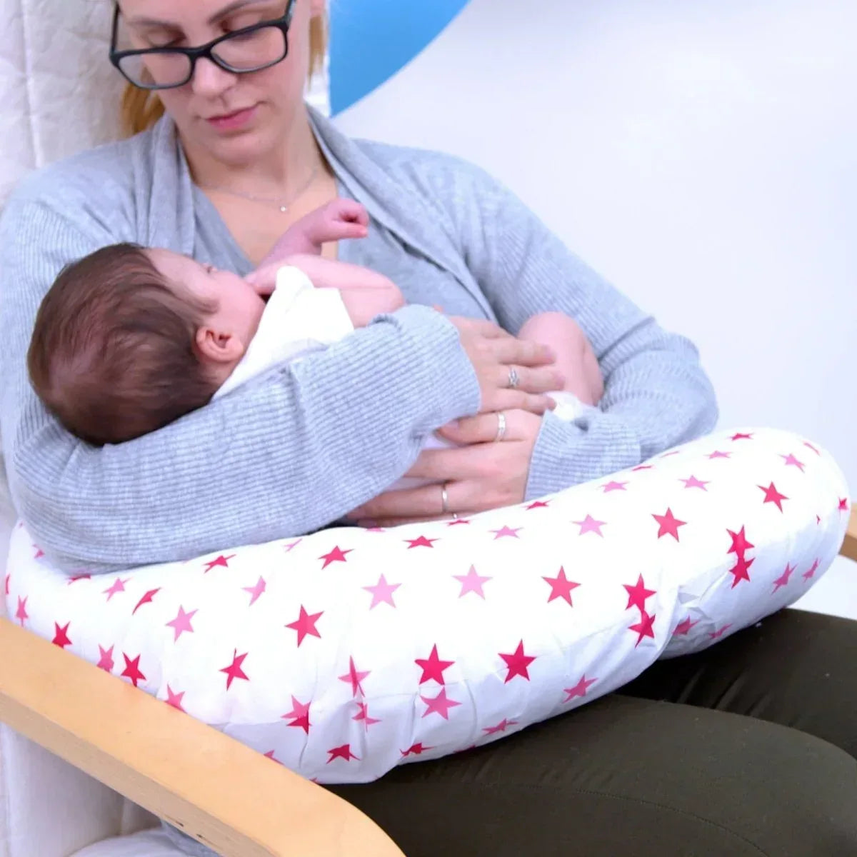 breast-feeding-nursing-pillow-little-pink-star-cover-only-866162 - Bobobiy