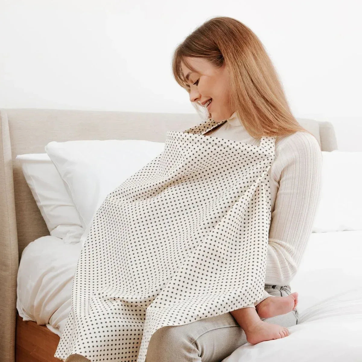 breastfeed-apron-grey-stars-155687 - Bobobiy