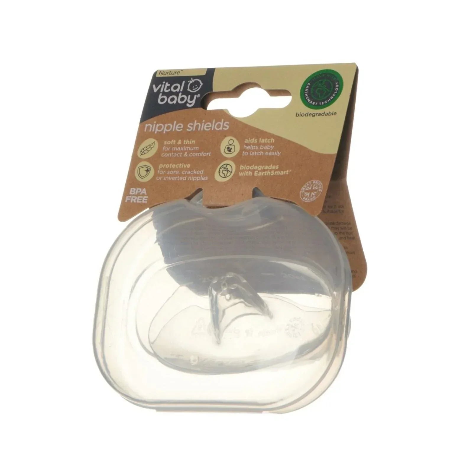 Vital Baby Nurture Protect & Care Nipple Shields 2 pcs - Bobobiy