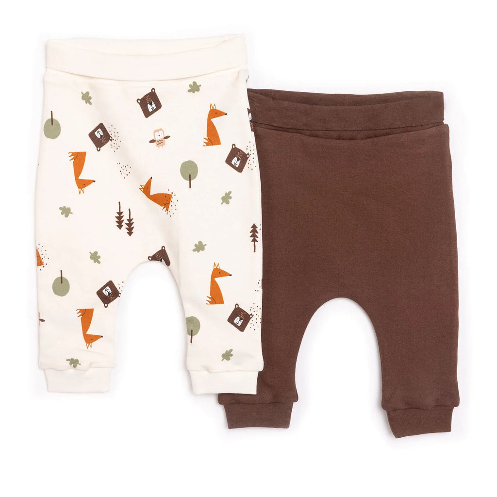 HelloBaby Baby Boy Footless Bottom 2 Pcs - Beige