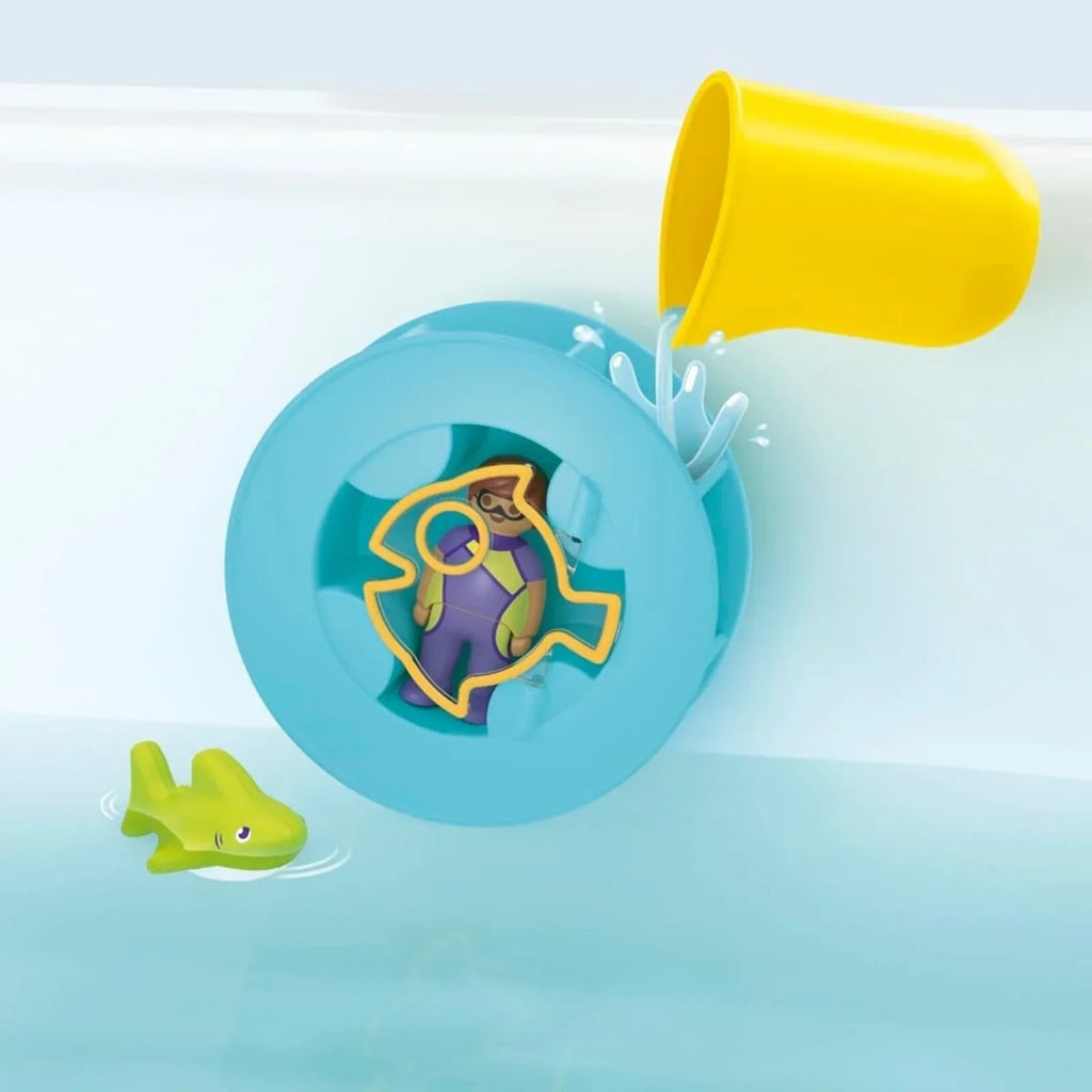 Playmobil Junior Aqua 71688 Water Wheel with Baby Shark