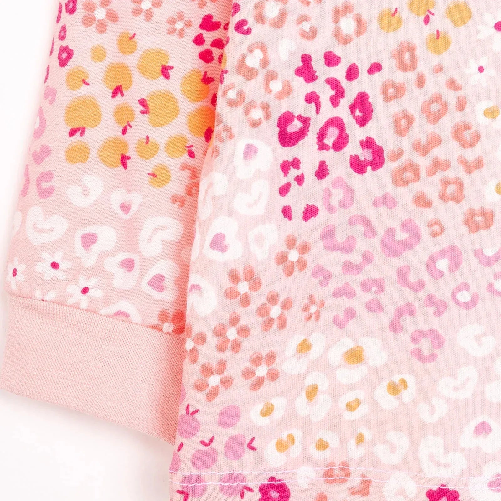 HelloBaby Baby Girl Long Sleeve Pyjamas Set - Dark Pink - Bobobiy