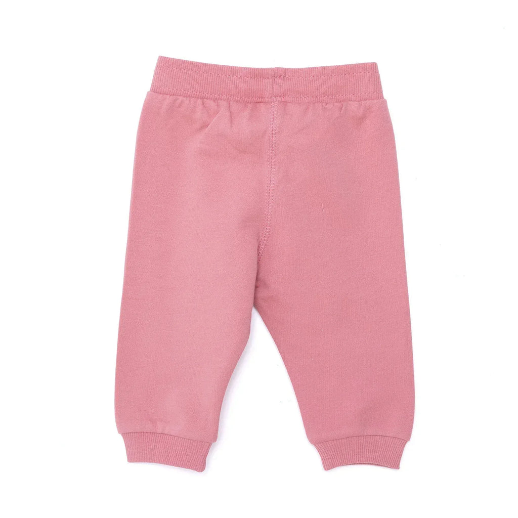HelloBaby Basic Girl Low Raised Joggers - Light Rose - Bobobiy