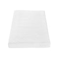 Tutti Bambini cot bed mattress, white quilted cover, smooth top surface