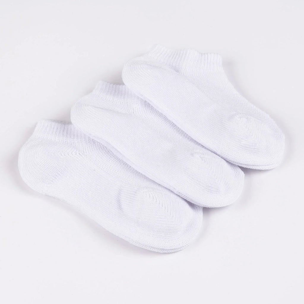HelloBaby Unisex Socks 3 pcs - White