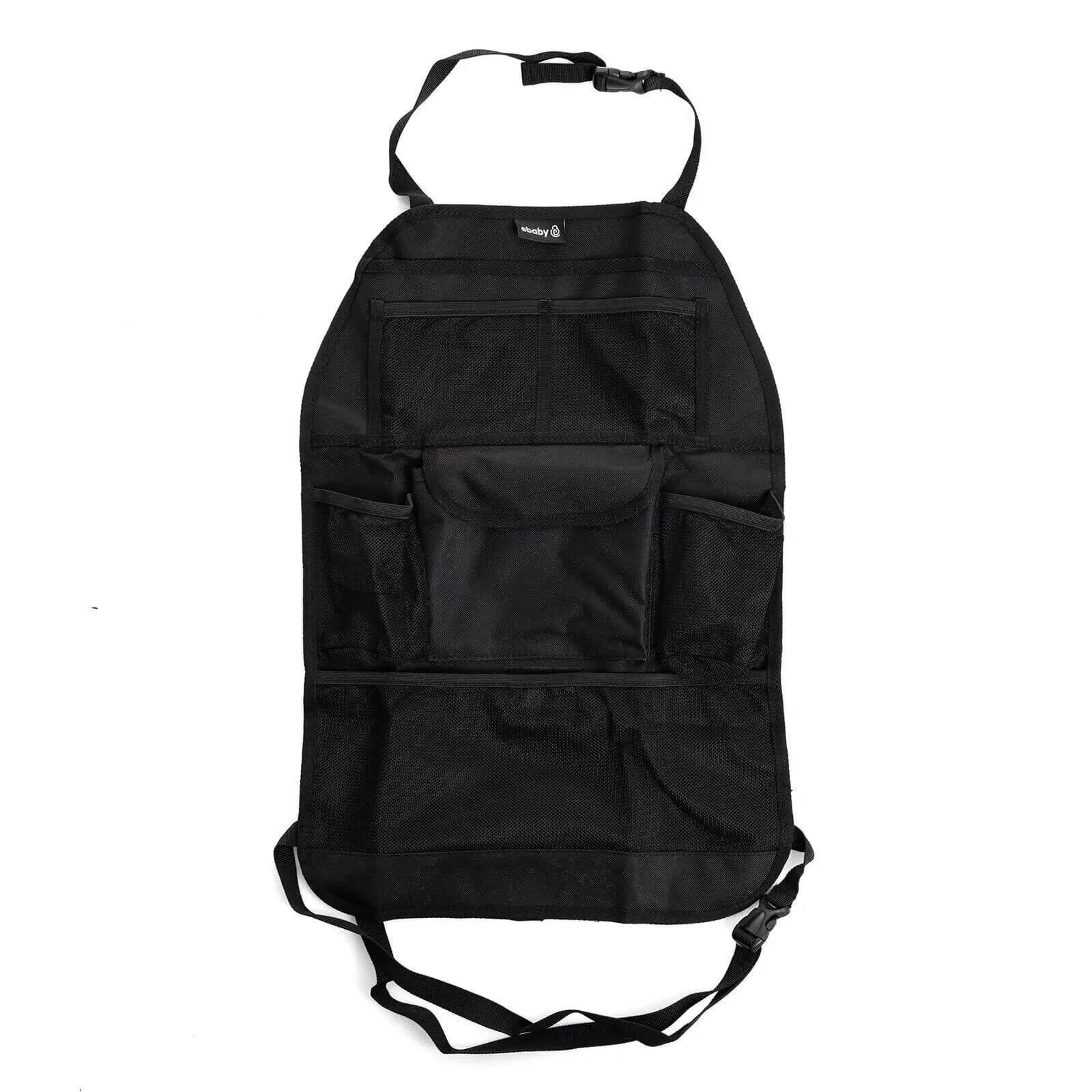 ebaby Plain Backseat Organiser-Black