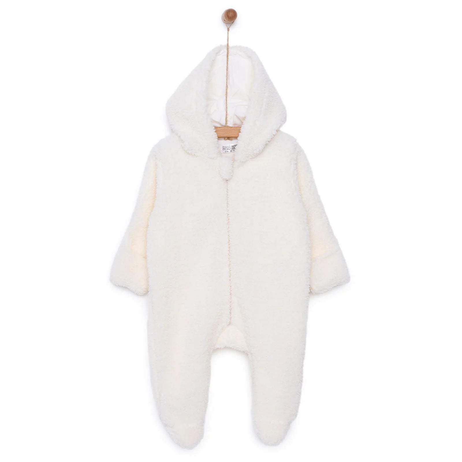 HelloBaby Newborn Unisex Baby Jumpsuit - Ecru
