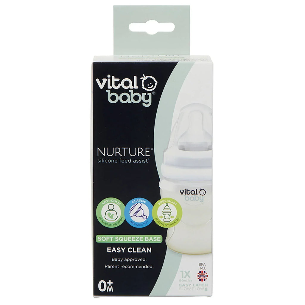 Vital Baby Nurture Silicone Feed Bottle 150ml - Bobobiy