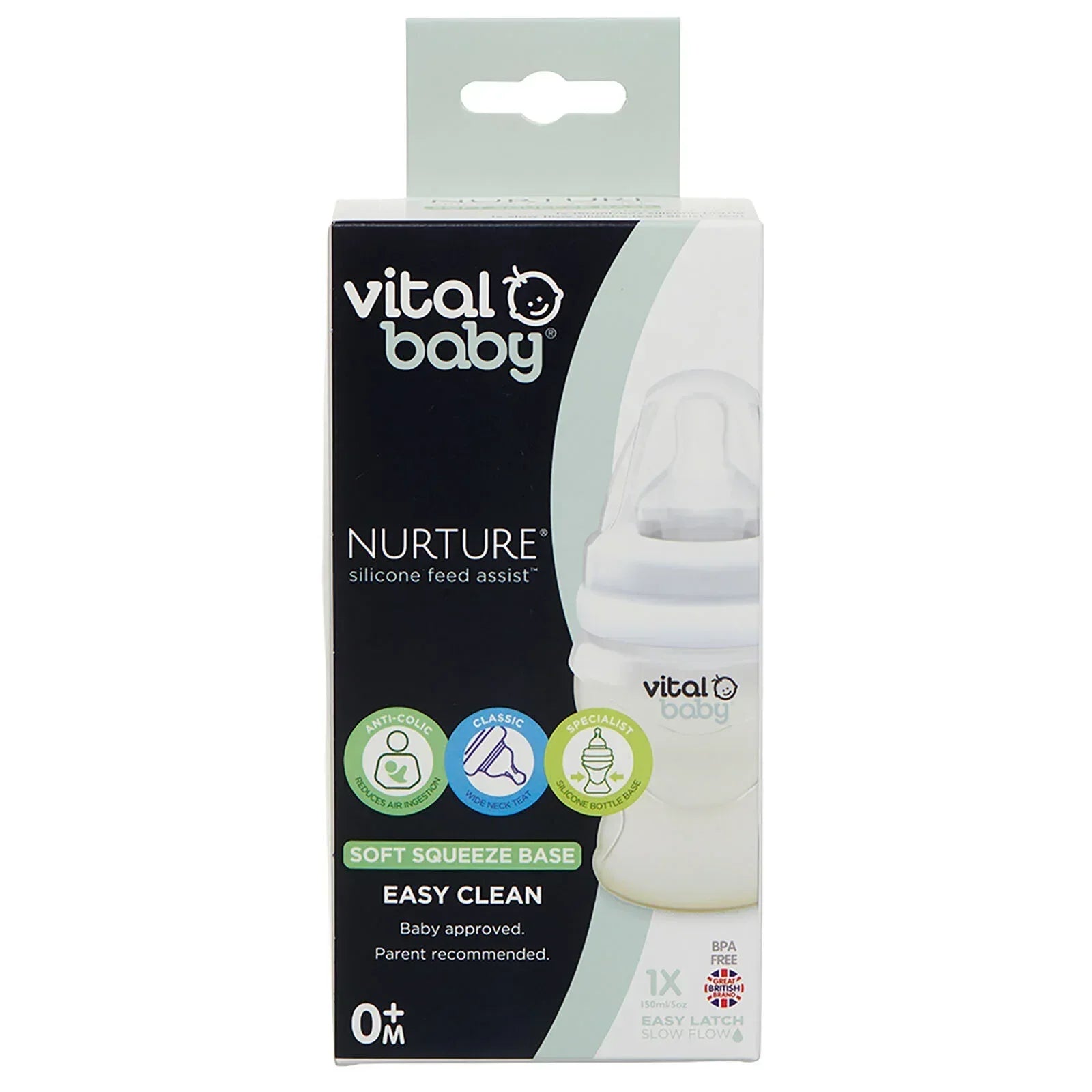 Vital Baby Nurture Silicone Feed Bottle 150ml - Bobobiy