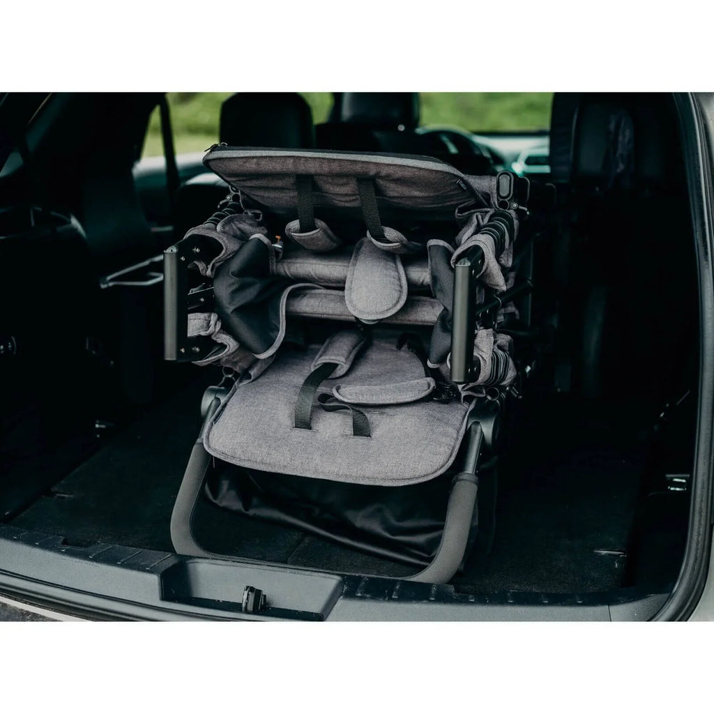 Wonderfold W2 Elite Double Stroller Wagon - Charcoal Grey