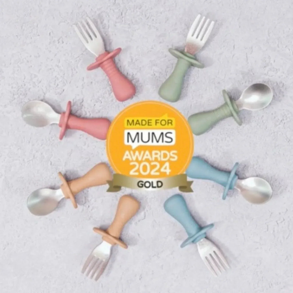 BLW Essentials Toddler Cutlery Set - Dusty Rose - Bobobiy