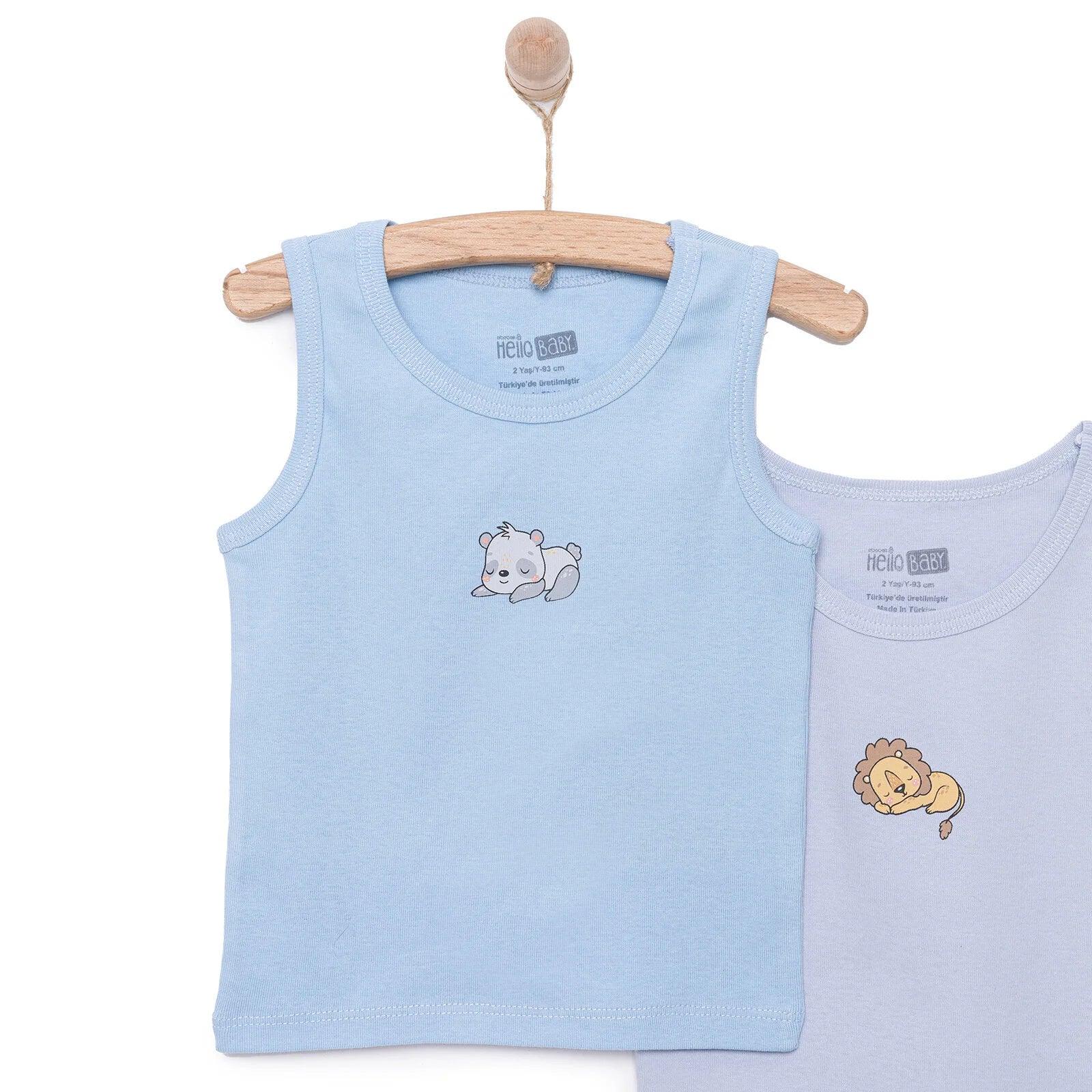 HelloBaby 2 Pcs Athlete - Light Blue - Bobobiy