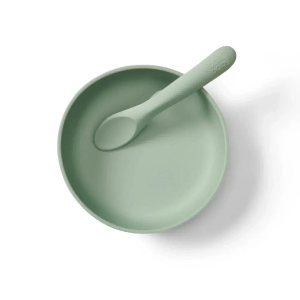 Vital Baby Nourish Silicone Suction Bowl Set - Crushed Mint - Bobobiy