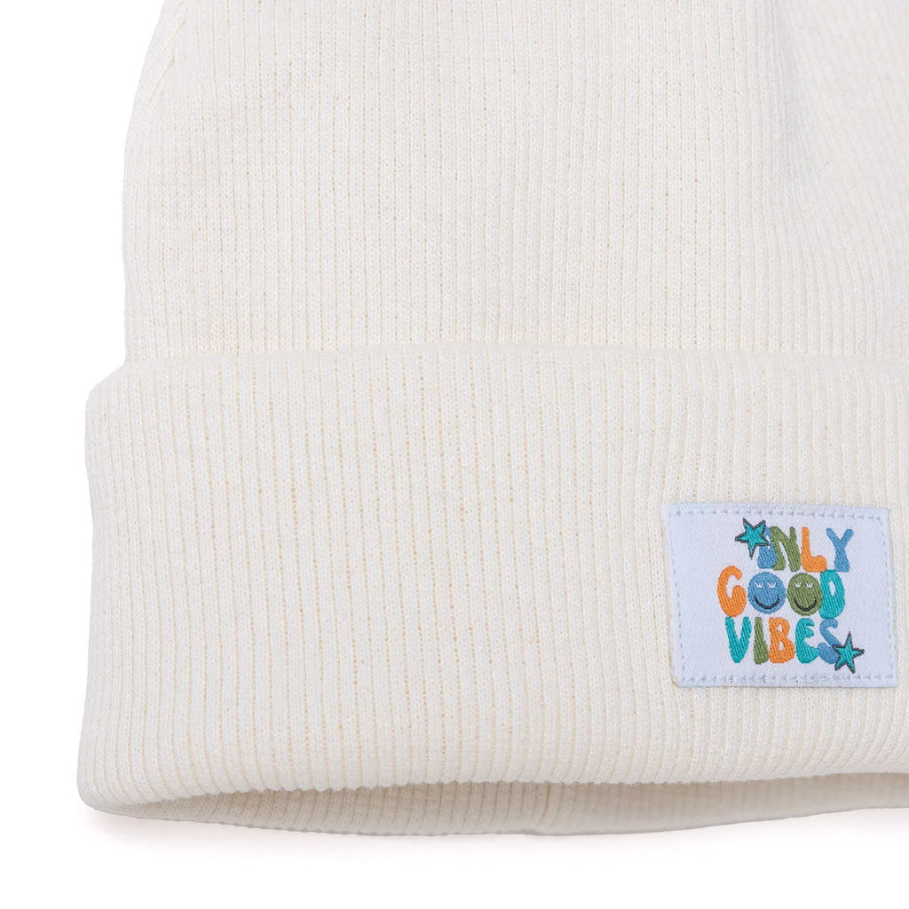 HelloBaby Beanie - Ecru