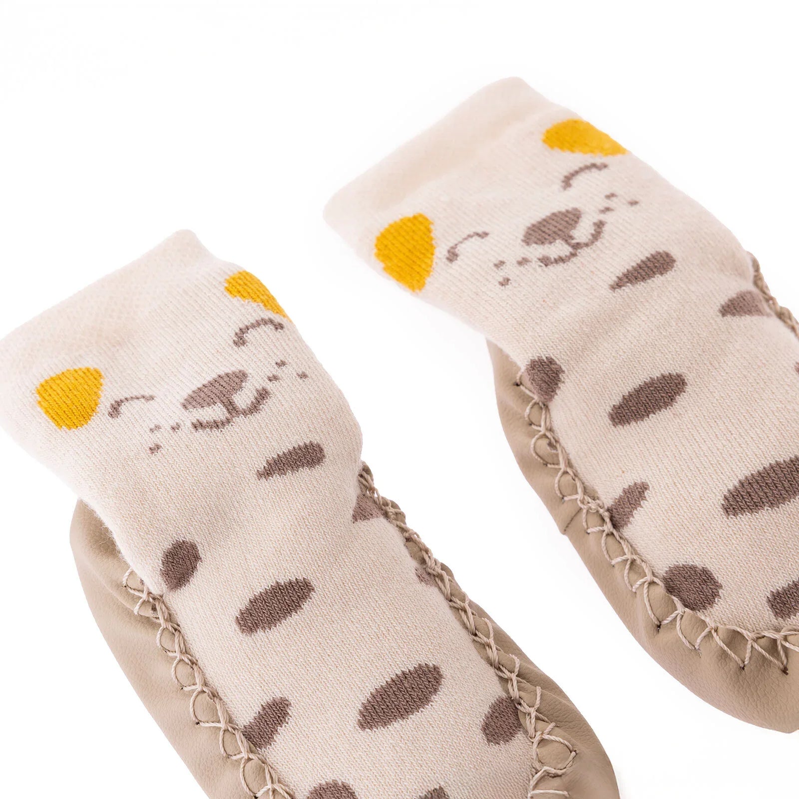HelloBaby Rattle Socks - Ecru