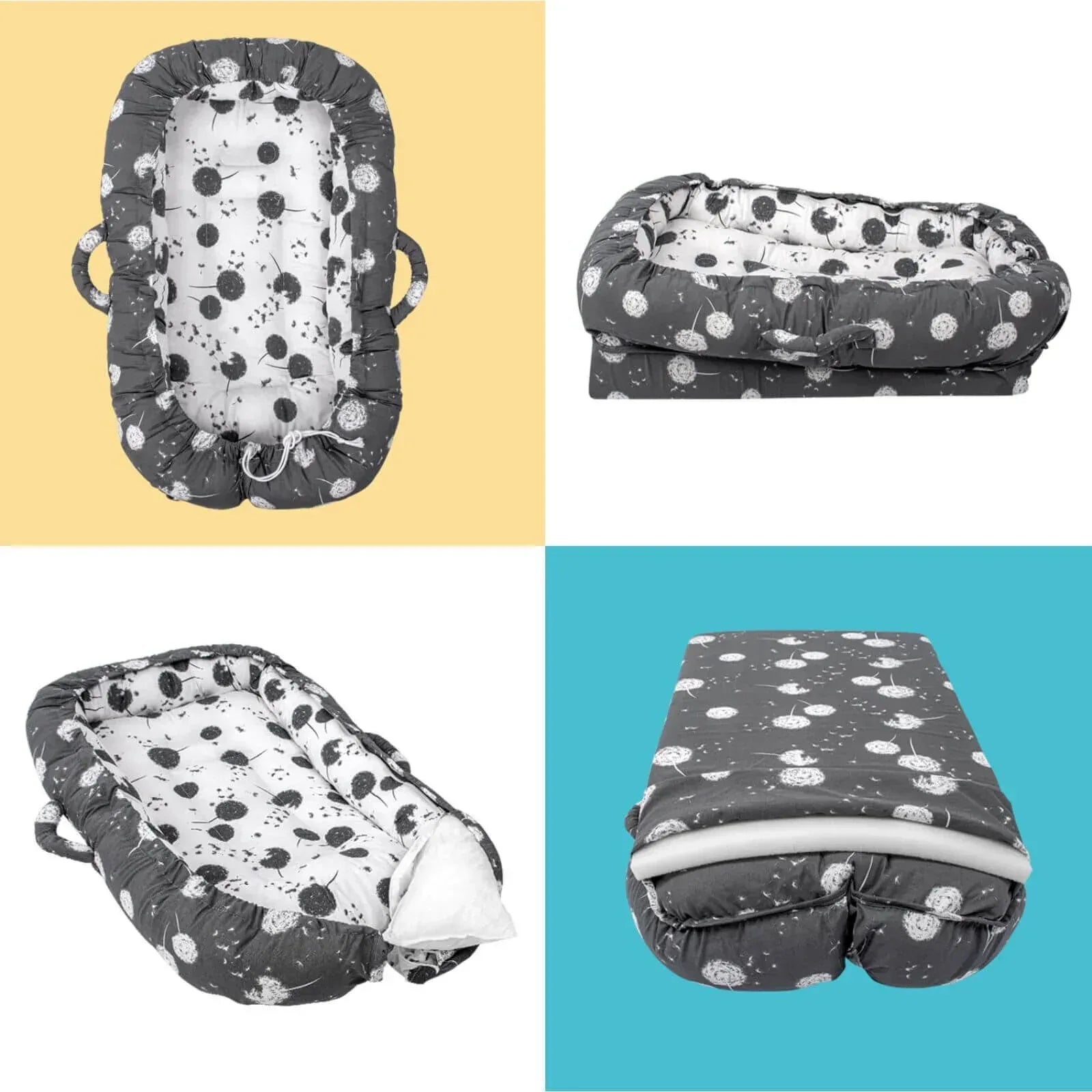 baby plus Mother Side Baby Reflux Bed - Dandelion - Bobobiy