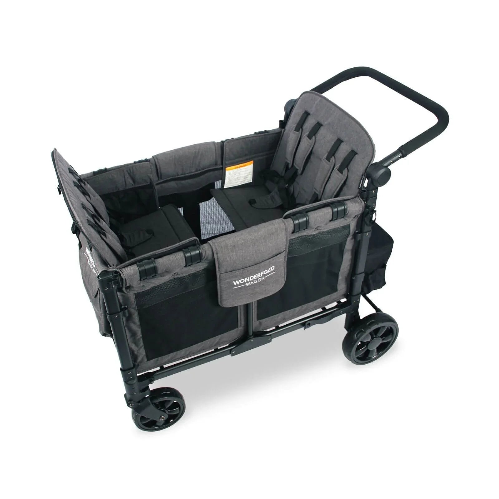 Wonderfold Wagon W4 Elite Quad Stroller Wagon - Charcoal Grey