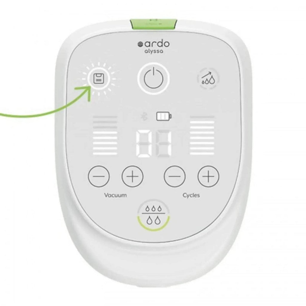 Ardo Alyssa control unit for electric breast pump with vacuum and cycle buttons