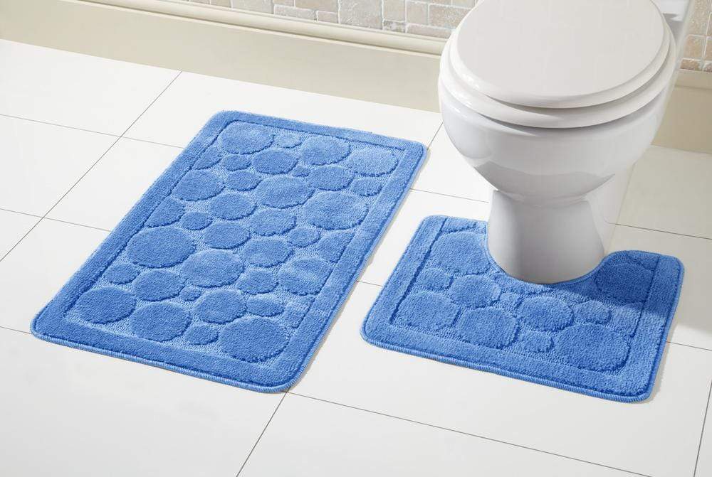 Cali Bath Mat Set Luxury Super Soft Non-Slip Ultra Absorbent Bathroom Mats in Multiple Colours and Sizes for Comfort and Safety