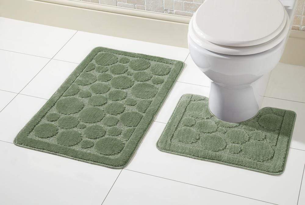 Cali Bath Mat Set Luxury Super Soft Non-Slip Ultra Absorbent Bathroom Mats in Multiple Colours and Sizes for Comfort and Safety