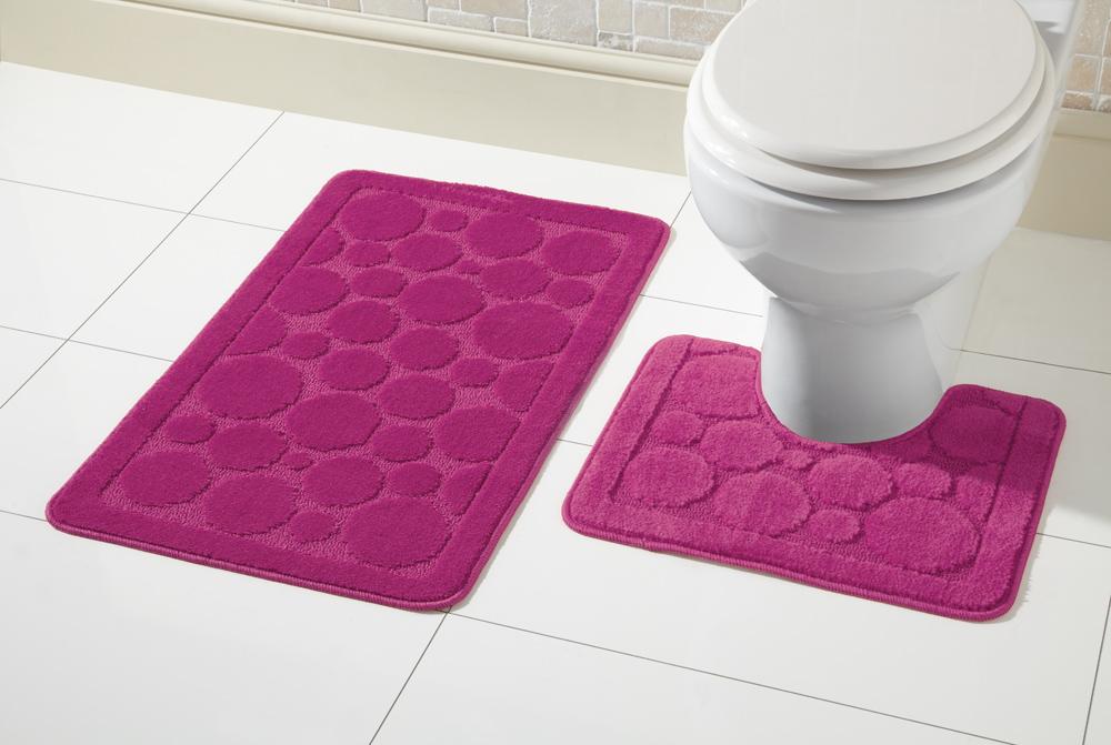 Cali Bath Mat Set Luxury Super Soft Non-Slip Ultra Absorbent Bathroom Mats in Multiple Colours and Sizes for Comfort and Safety
