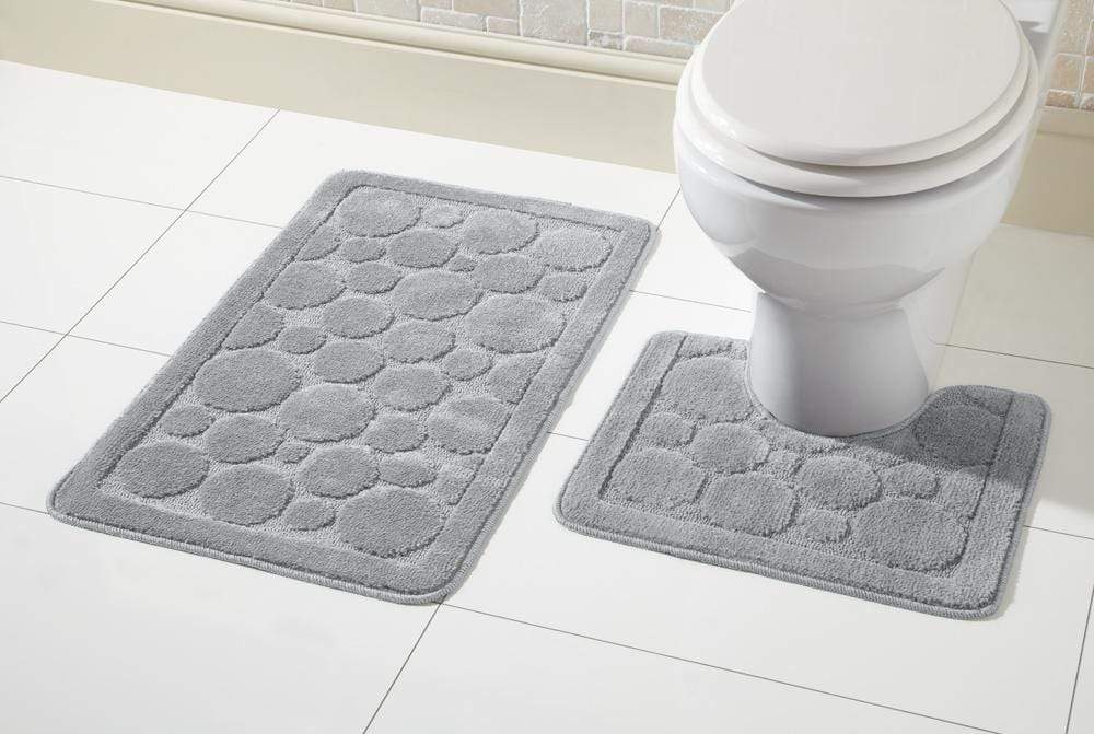 Cali Bath Mat Set Luxury Super Soft Non-Slip Ultra Absorbent Bathroom Mats in Multiple Colours and Sizes for Comfort and Safety
