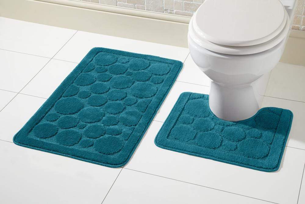 Cali Bath Mat Set Luxury Super Soft Non-Slip Ultra Absorbent Bathroom Mats in Multiple Colours and Sizes for Comfort and Safety