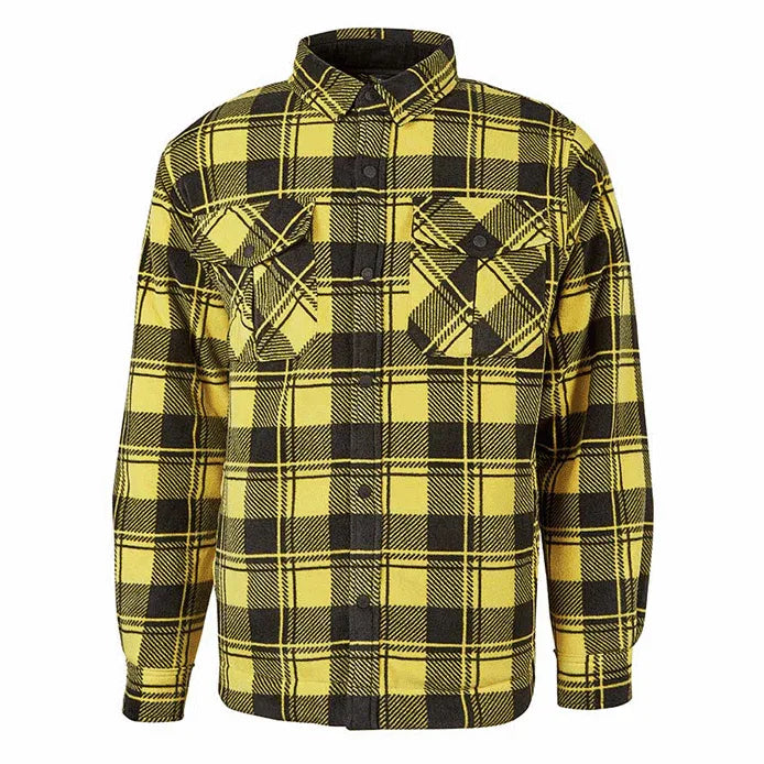 camicia-da-lavoro-upower-modello-willow-colore-yellow-pepita-prospettiva - Bobobiy
