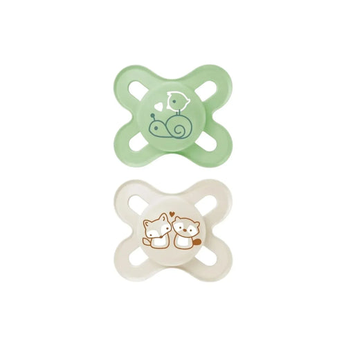 MAM Original Start Soother Unisex 0-2 months Pack of 2 - Bobobiy