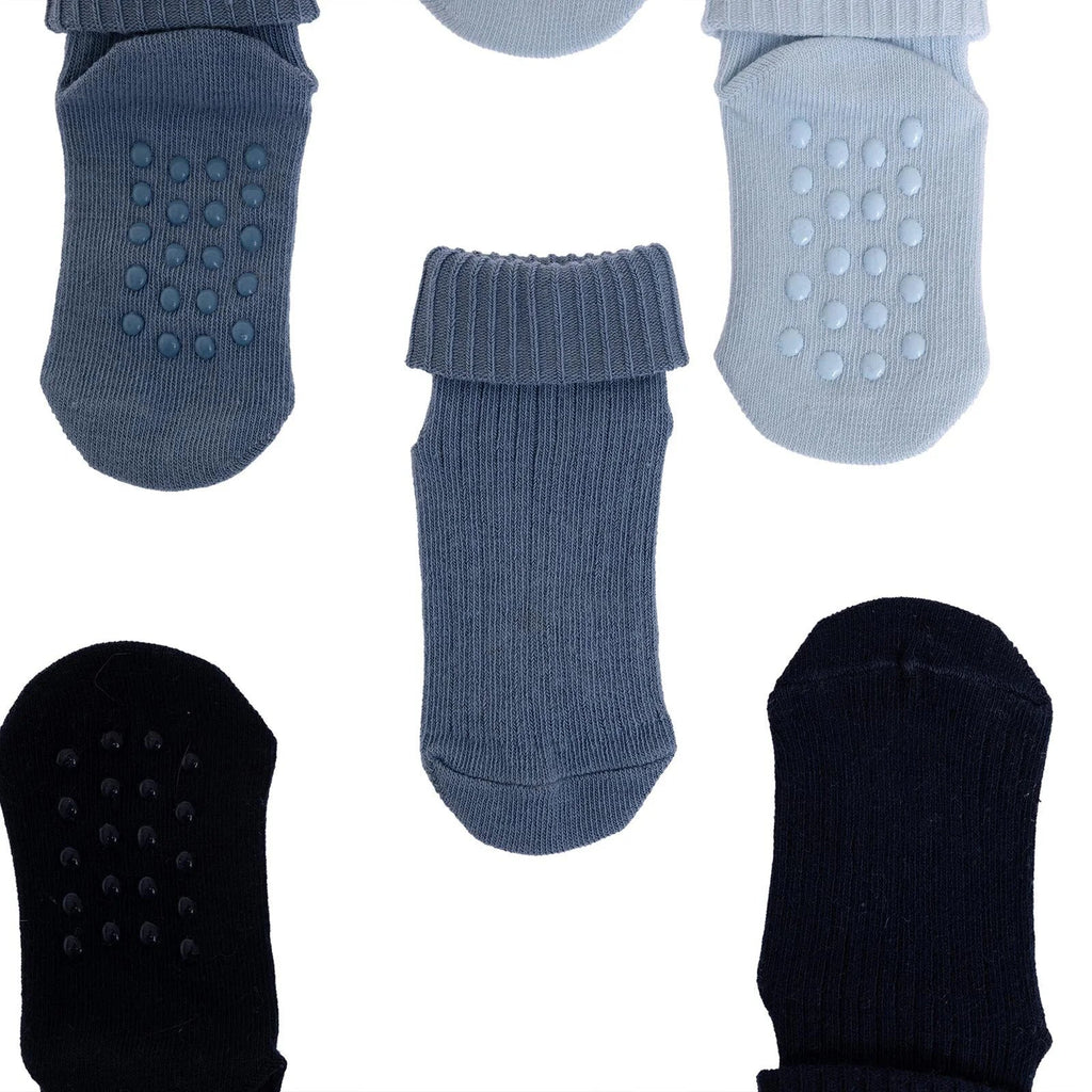 HelloBaby Boy Baby Socks 3 Pack - Blue