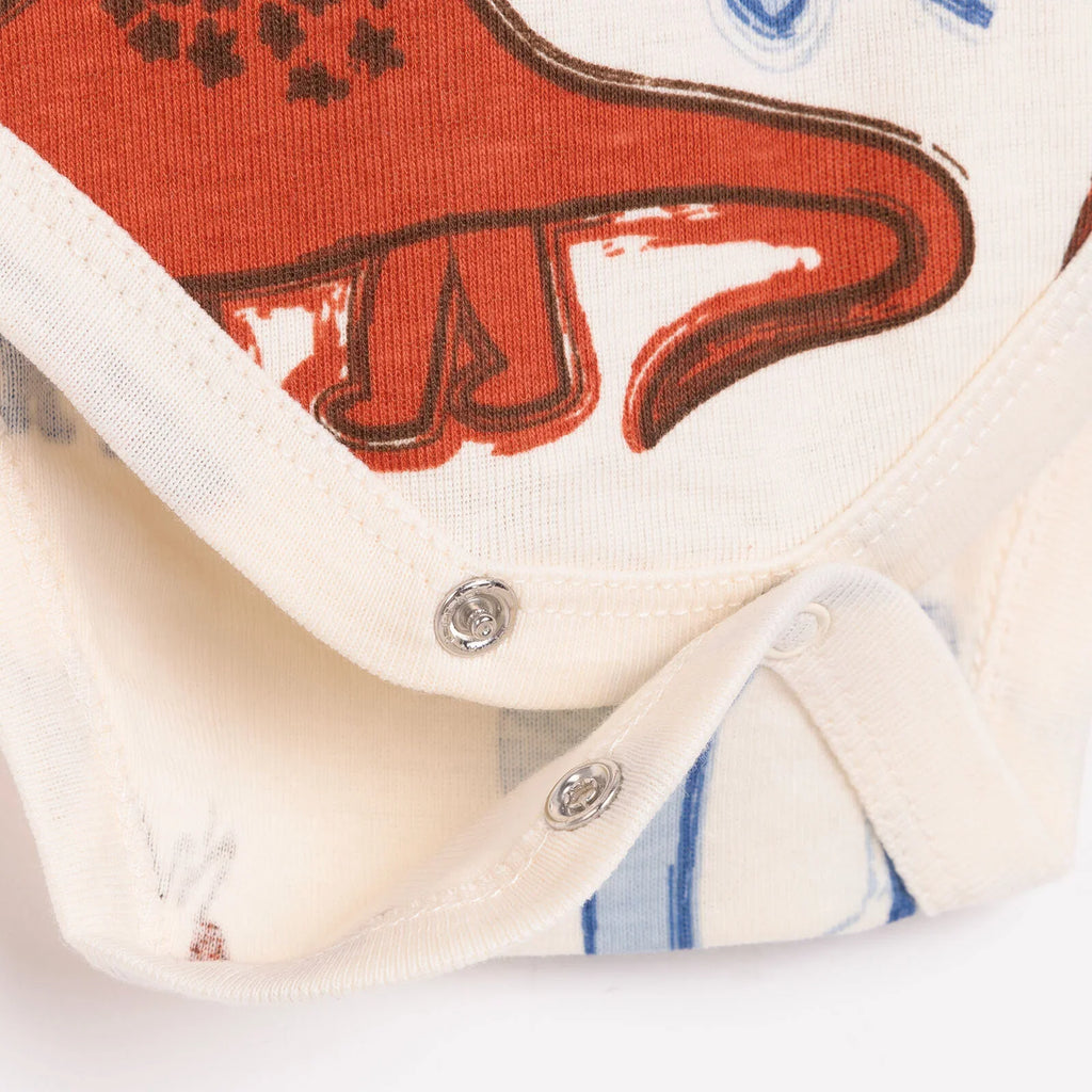 HelloBaby Boy 2-Pack Long Sleeve Bodysuit - Beige